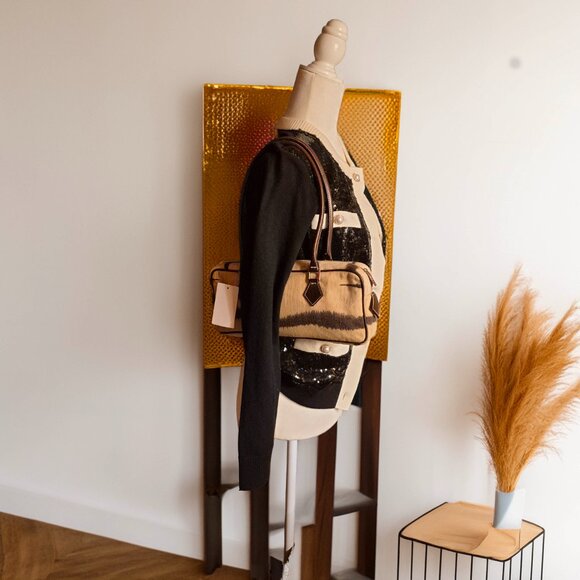 Valentino Garavani vintage animal print beige brown shoulder bag - Picture 12 of 12